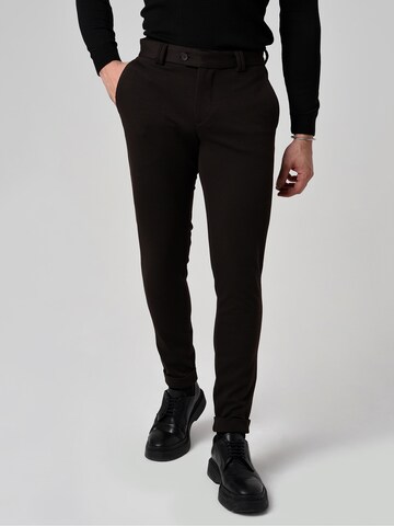 Skinny Pantalon Antioch en noir : devant