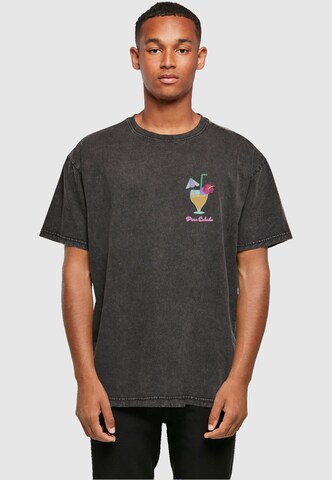Merchcode T-Shirt 'Pina Colada' in Grau: Vorderseite