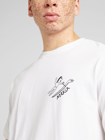 MAKIA T-Shirt 'Navigation' in Weiß