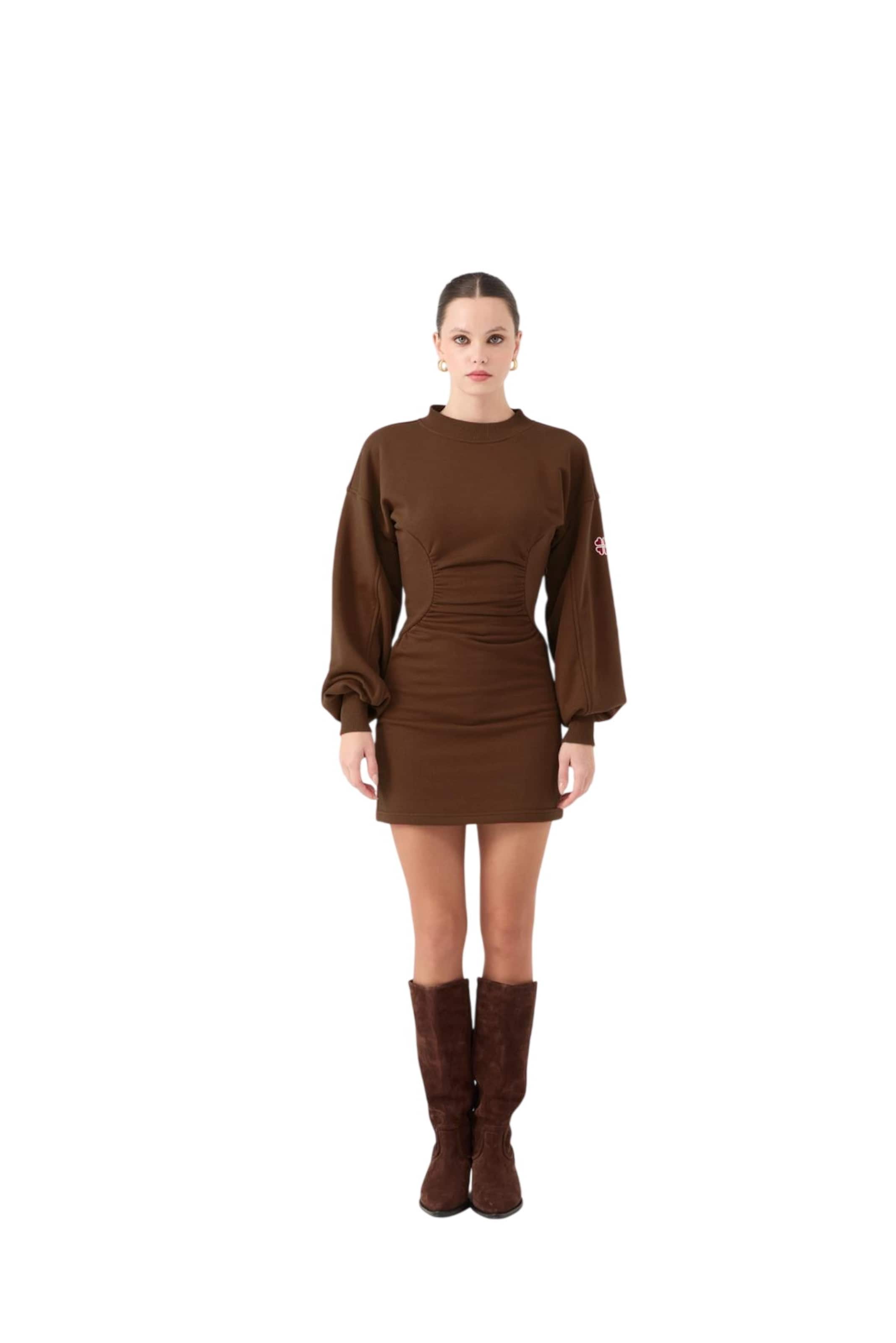 HOLLY LOLLY Kleid in Braun