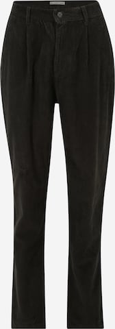 By Garment Makers Regular Pleat-Front Pants in Brown: front