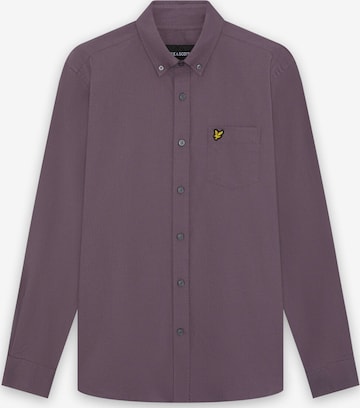Lyle & Scott Regular fit Overhemd in Lila: voorkant