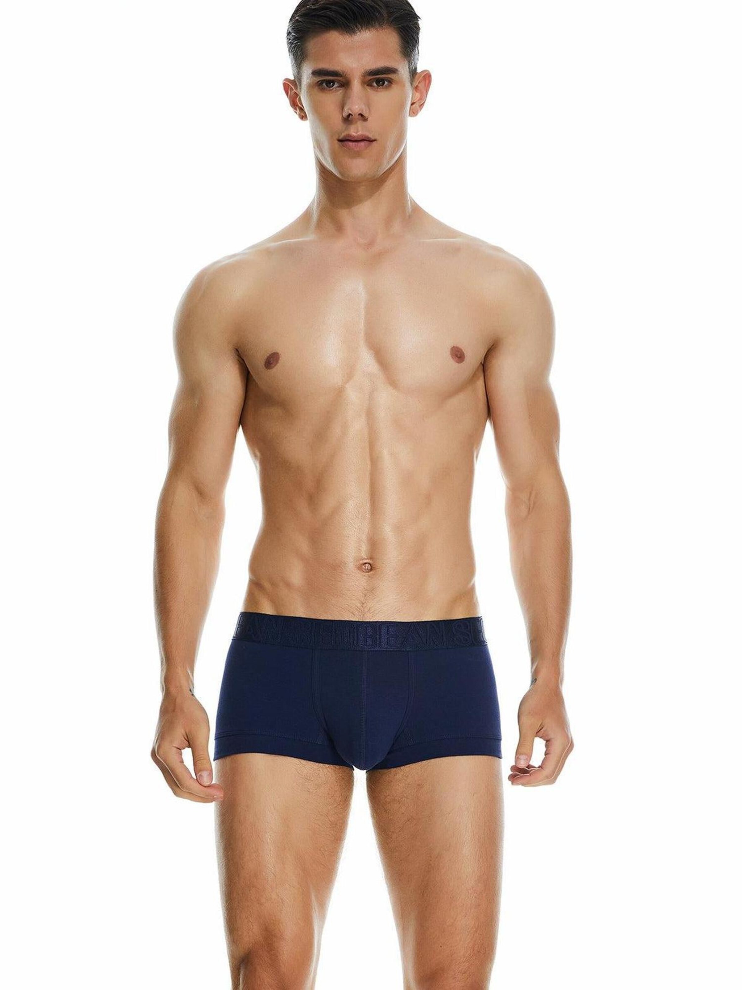 SEOBEAN Boxer shorts 'Solid' in Blue: front