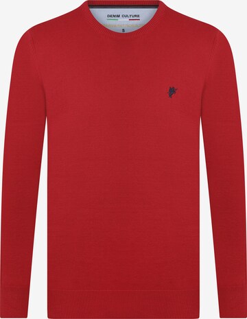 DENIM CULTURE Sweater 'Leroy' in Red: front