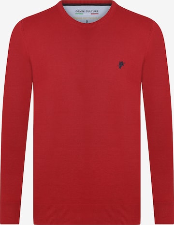 Pullover 'Leroy' di DENIM CULTURE in rosso: frontale