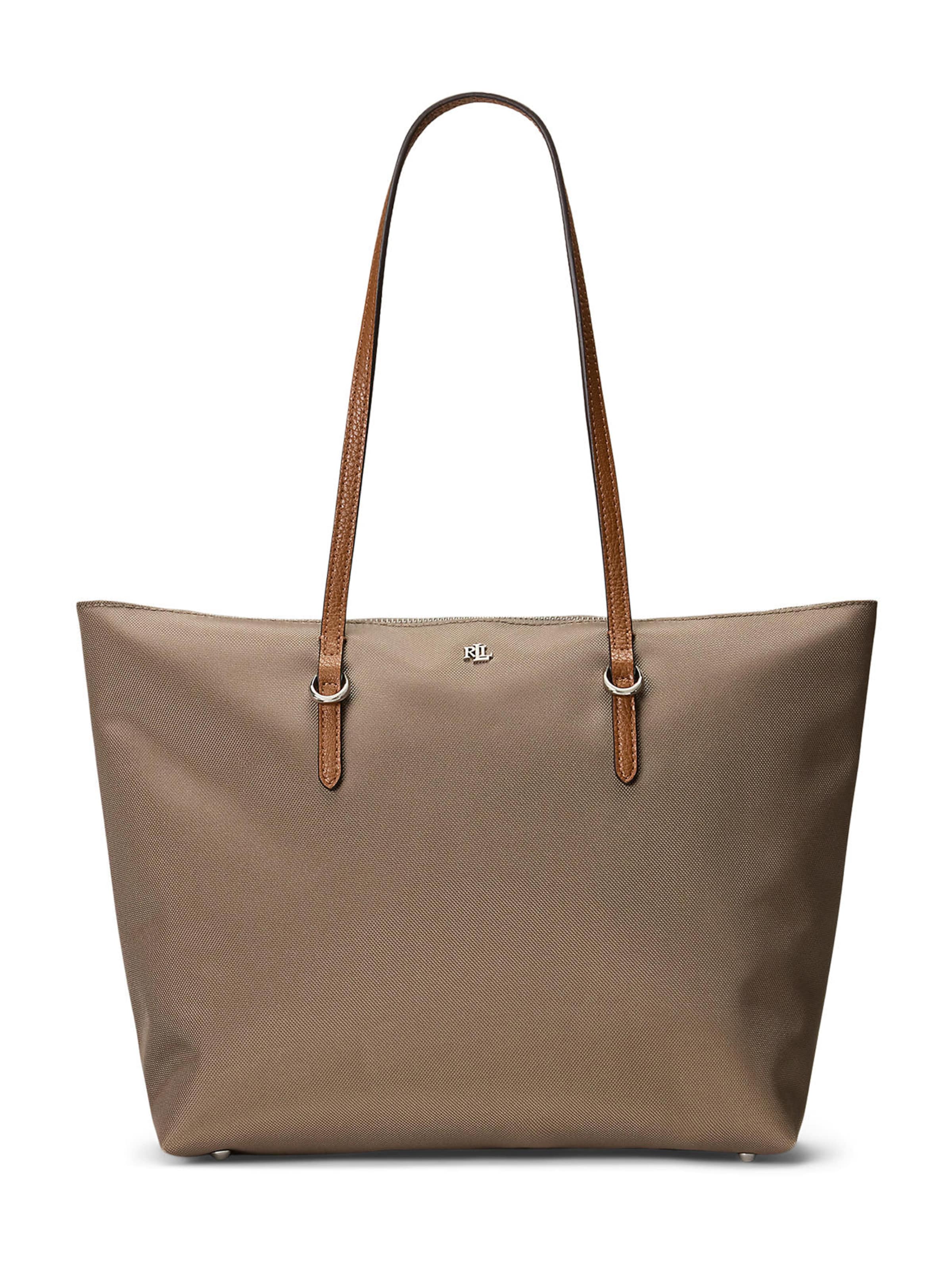 Cabas 'KEATON' Lauren Ralph Lauren en marron : devant