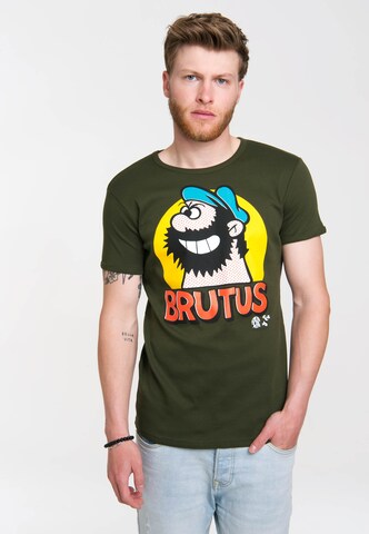 LOGOSHIRT Shirt 'Brutus' in Groen: voorkant