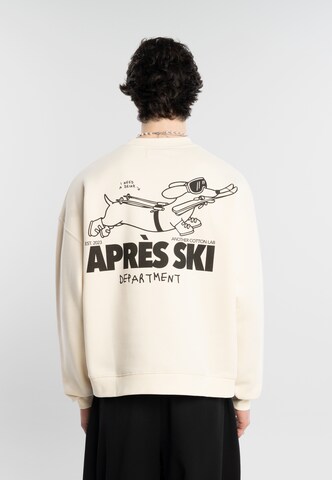 Another Cotton Lab - Sweatshirt 'Apres Ski' em branco: frente