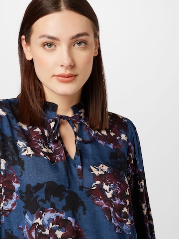 KAFFE CURVE Bluse 'Nanni' in Blau