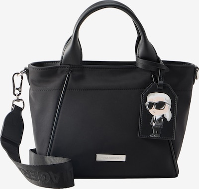 Karl Lagerfeld Käsilaukku 'IKON' koossa One Size värissä harmaa / musta / valkoinen, Tuotenäkymä