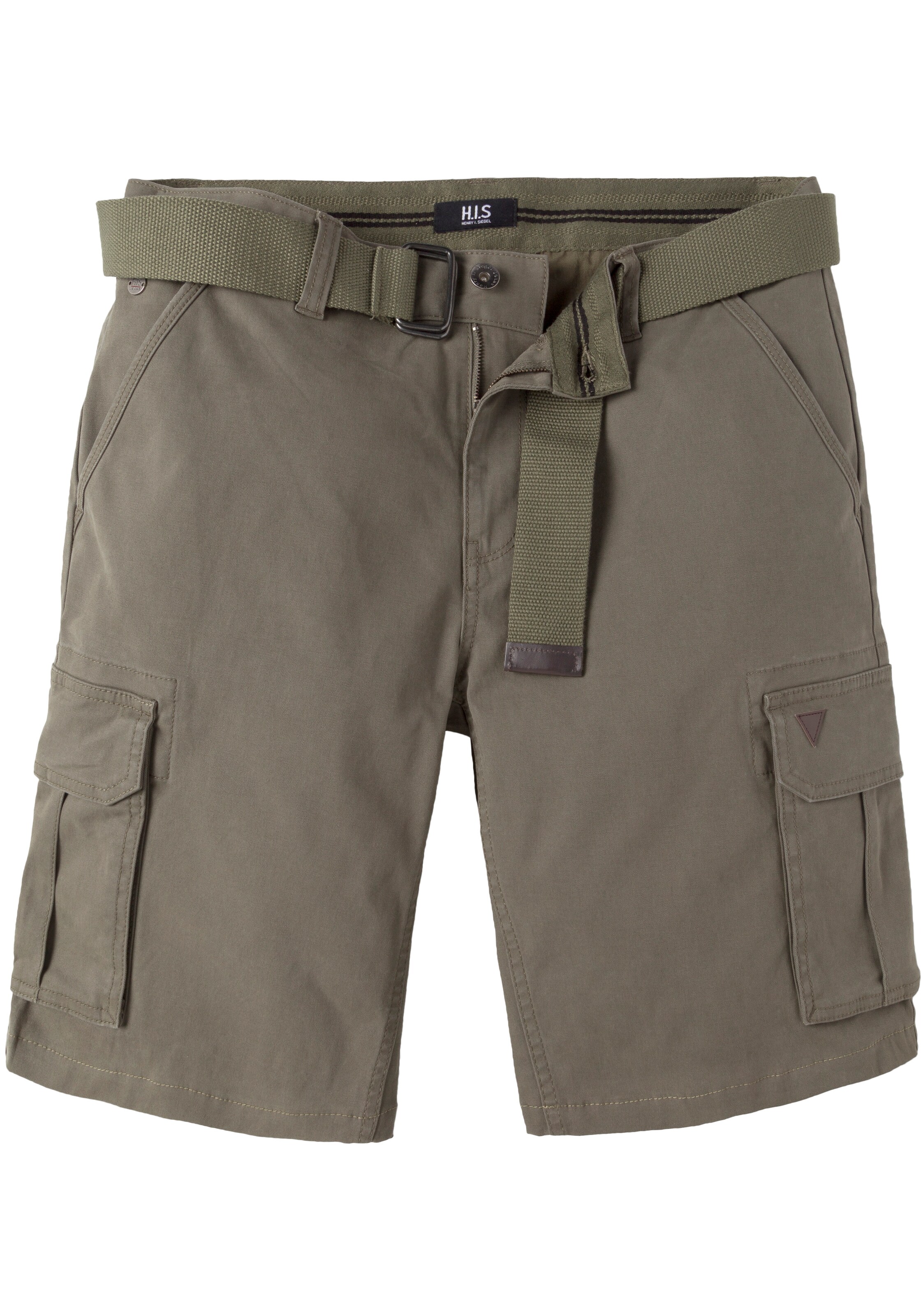 H.I.S Regular Pants in Green: front