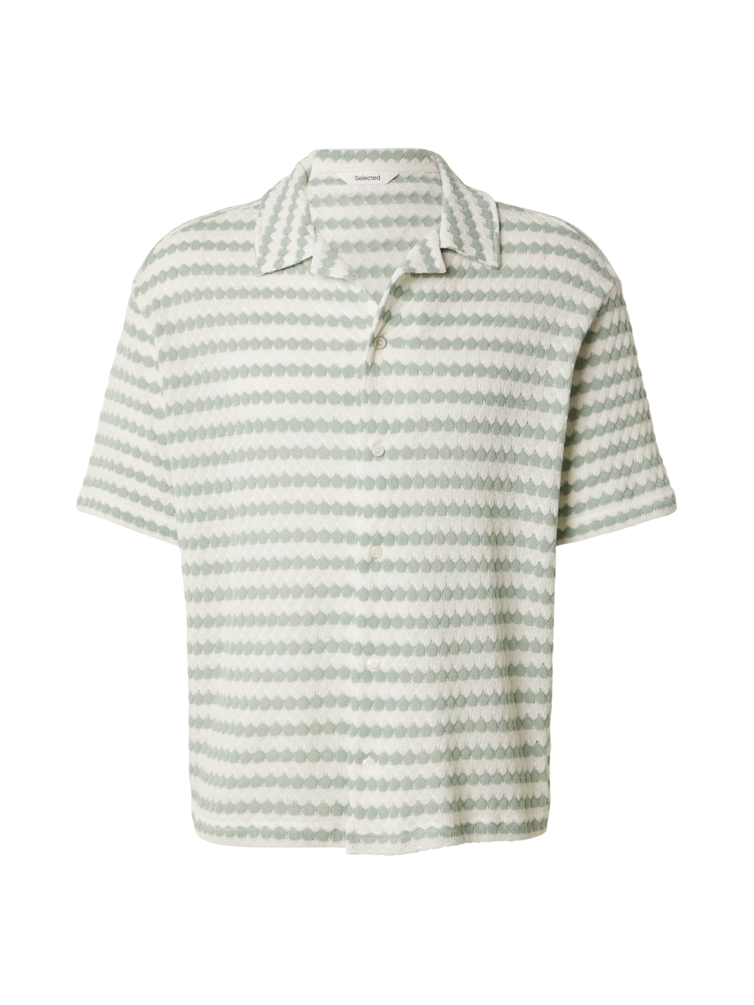 Coupe regular Chemise 'SLHDYLAN' SELECTED en blanc : devant