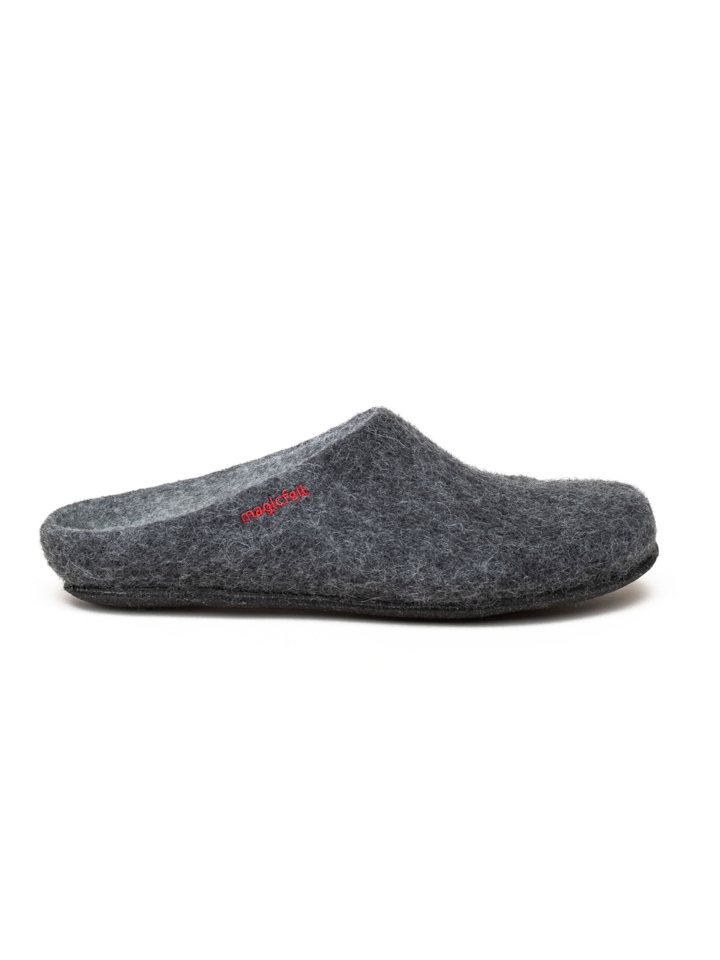 MagicFelt Slippers 'Filzpantoffel Magicfelt 709' in Grey