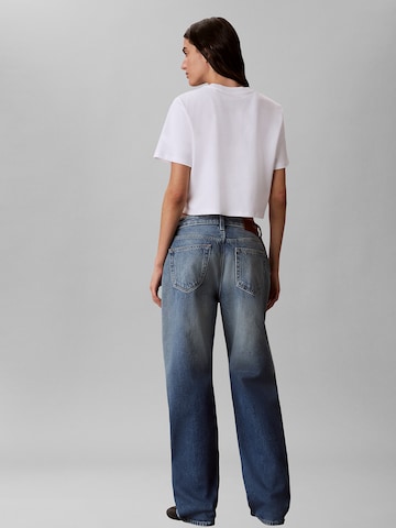 T-shirt 'Boxy' Calvin Klein Jeans en blanc