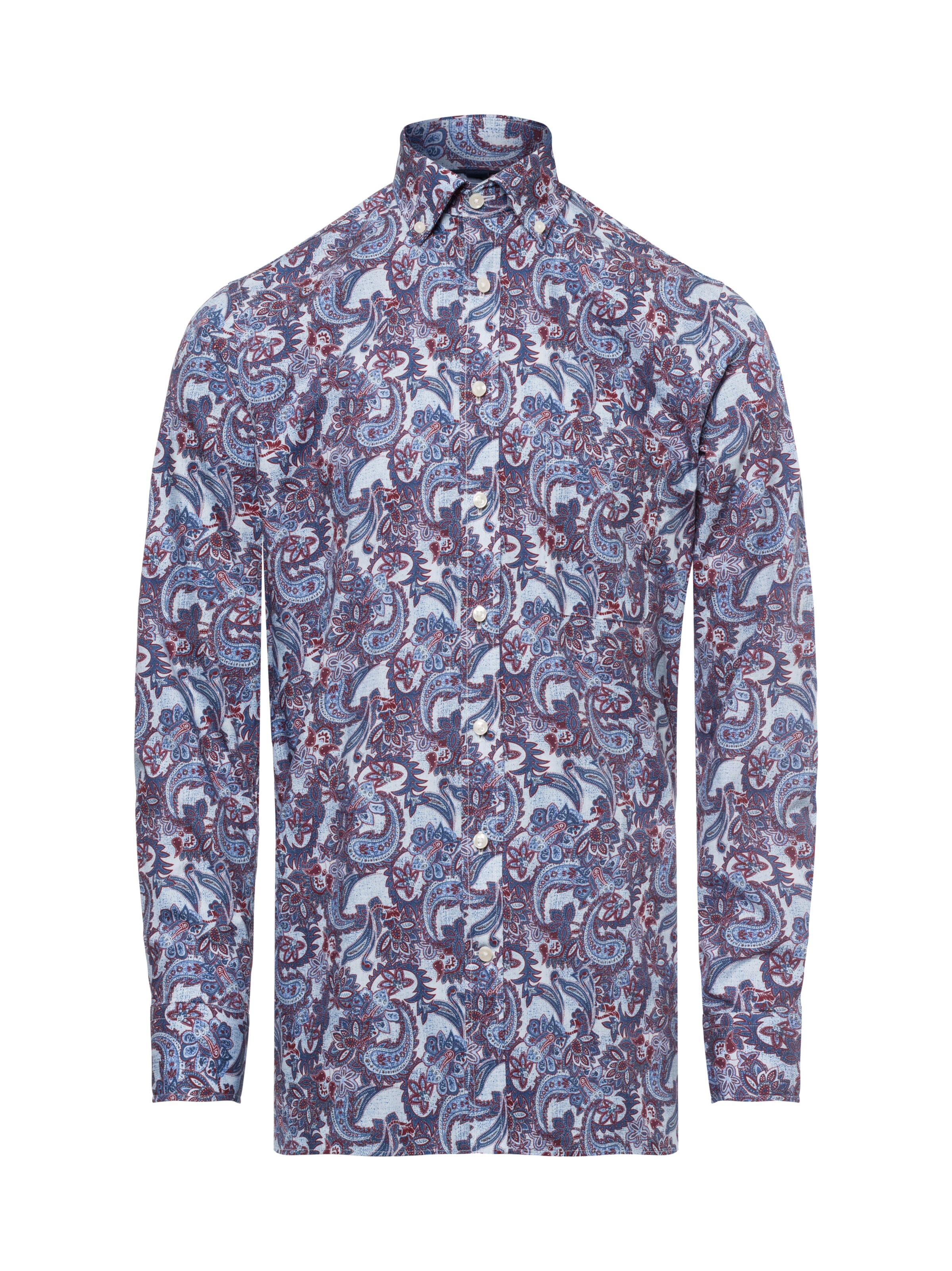 Andrew James Regular Fit Hemd in Blau: Vorderseite