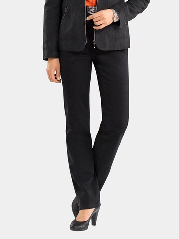 Goldner Slim fit Jeans 'Carla' in Black: front