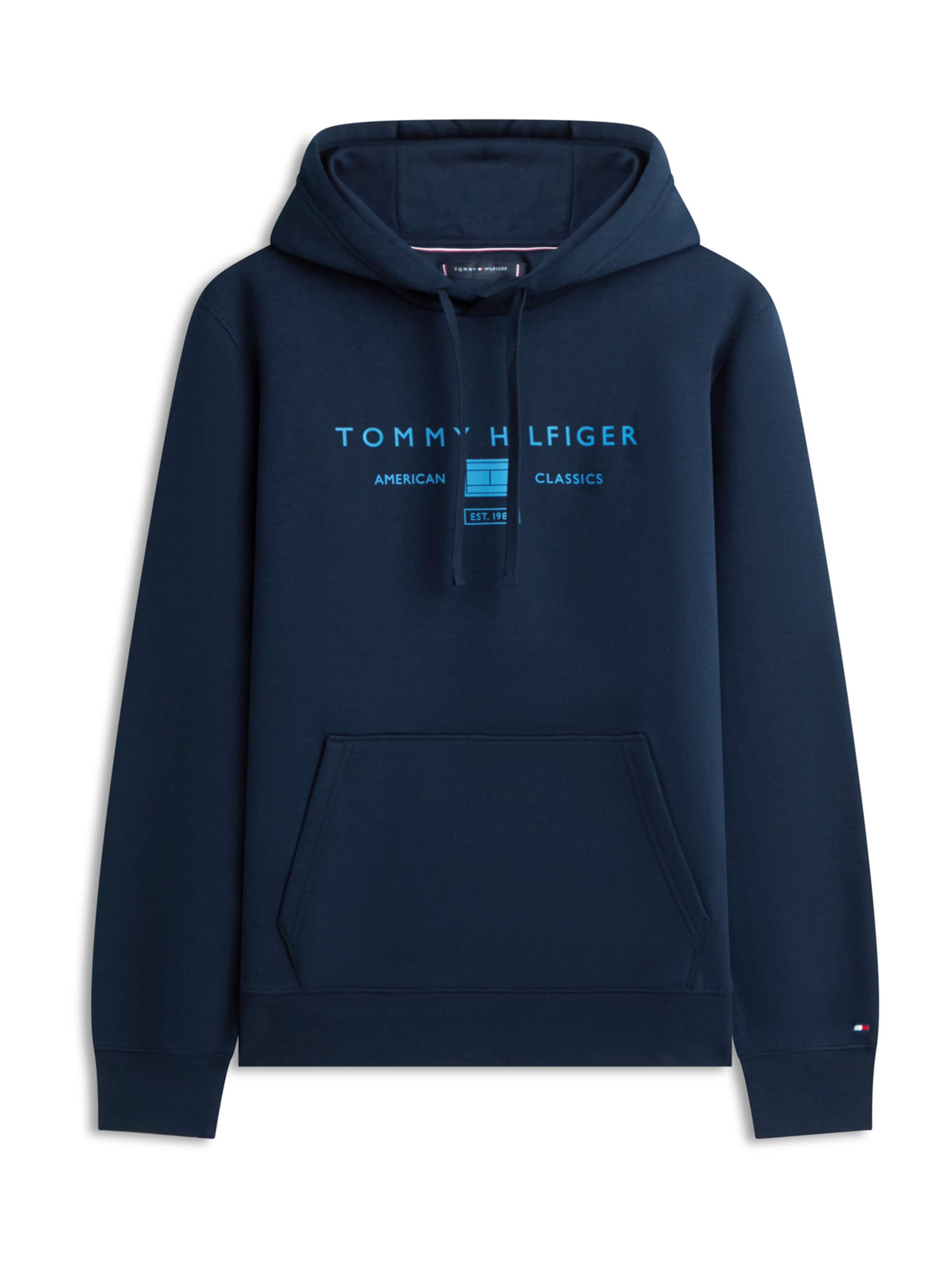 TOMMY HILFIGER Mikina – modrá: přední strana