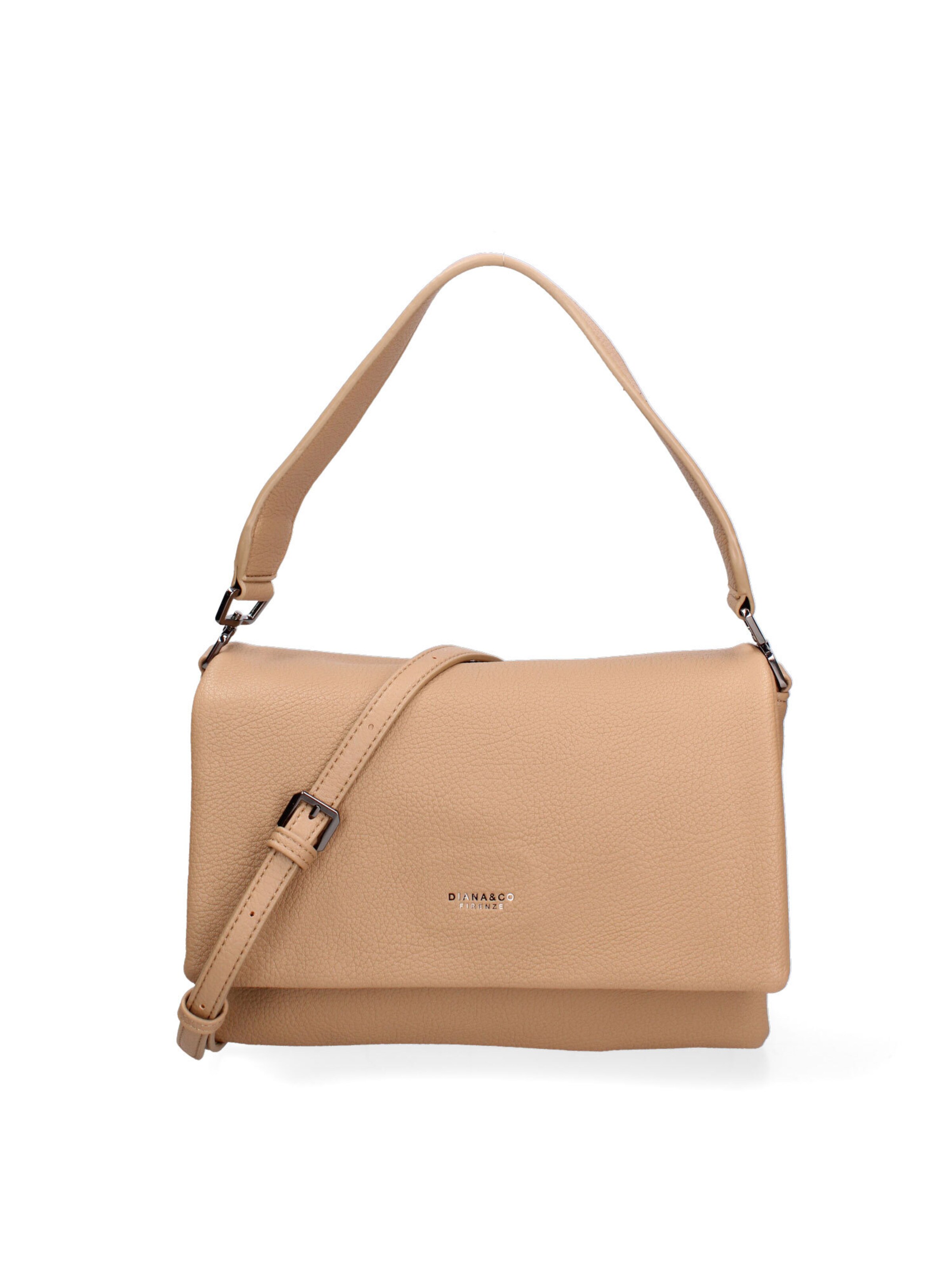 Borsa a spalla di Diana&Co. in beige: frontale