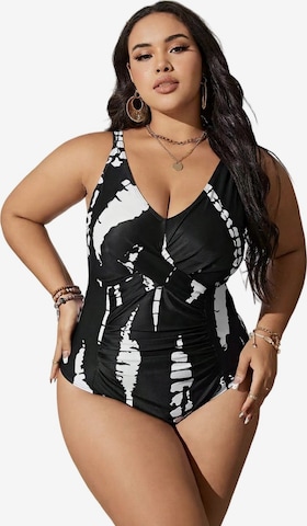 Yesfashion Bikini in Schwarz: Vorderseite