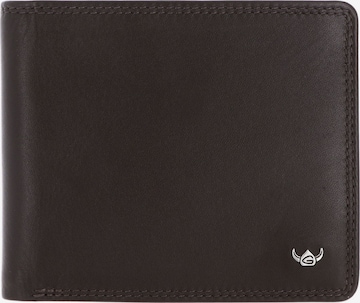 Porte-monnaies 'Polo' GOLDEN HEAD en marron : devant