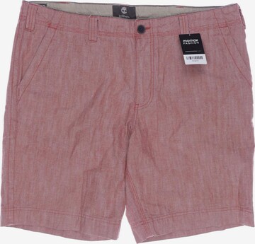 TIMBERLAND Shorts in 38 in Red: front