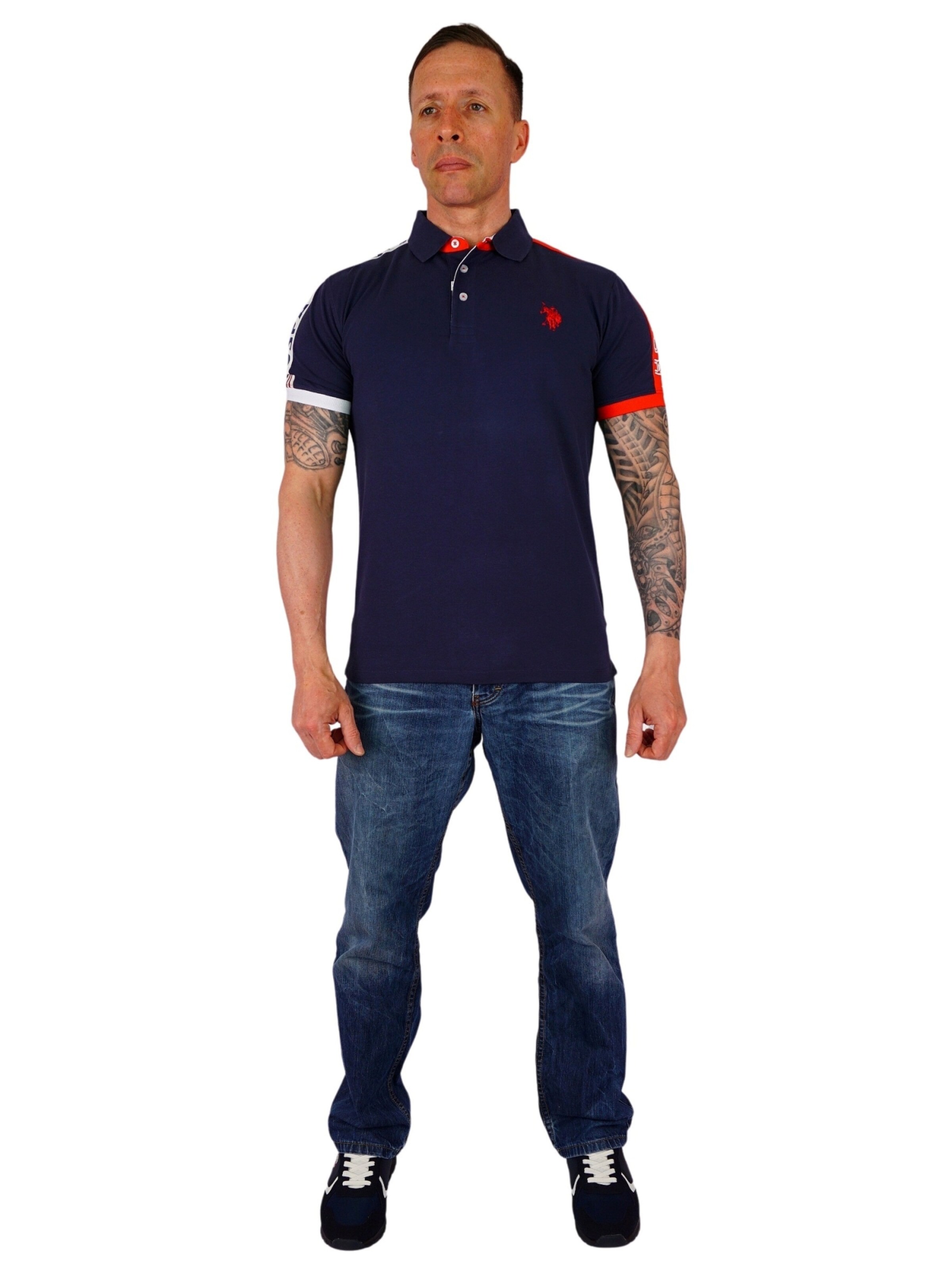 U.S. POLO ASSN. Majica 'Play' | modra barva