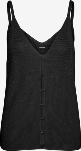 VERO MODA Gebreide top 'NEW LEXSUN' in Zwart: voorkant