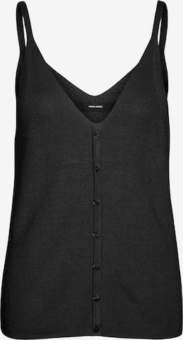 VERO MODA Gebreide top 'NEW LEXSUN' in Zwart: voorkant