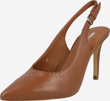 ABOUT YOU Slingback Pumps 'Rachel' in Brown: front