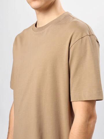 T-Shirt SELECTED HOMME en marron