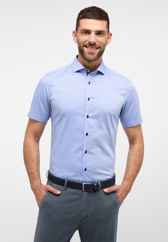 ETERNA Slim fit Button Up Shirt 'Pinpoint' in Blue: front
