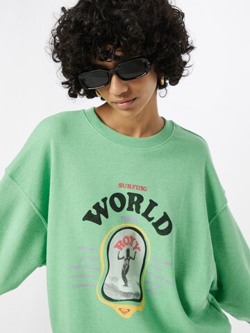 ROXY Sweatshirt 'TAKE YOUR PLACE' in Green