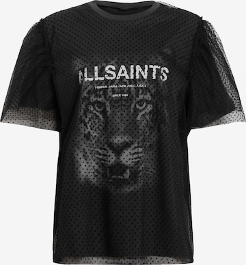 juoda AllSaints Marškinėliai 'ROAR TOMMI': priekis