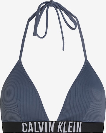 Calvin Klein Swimwear Triangel Bikinitop 'Intense Power' in Blau: Vorderseite