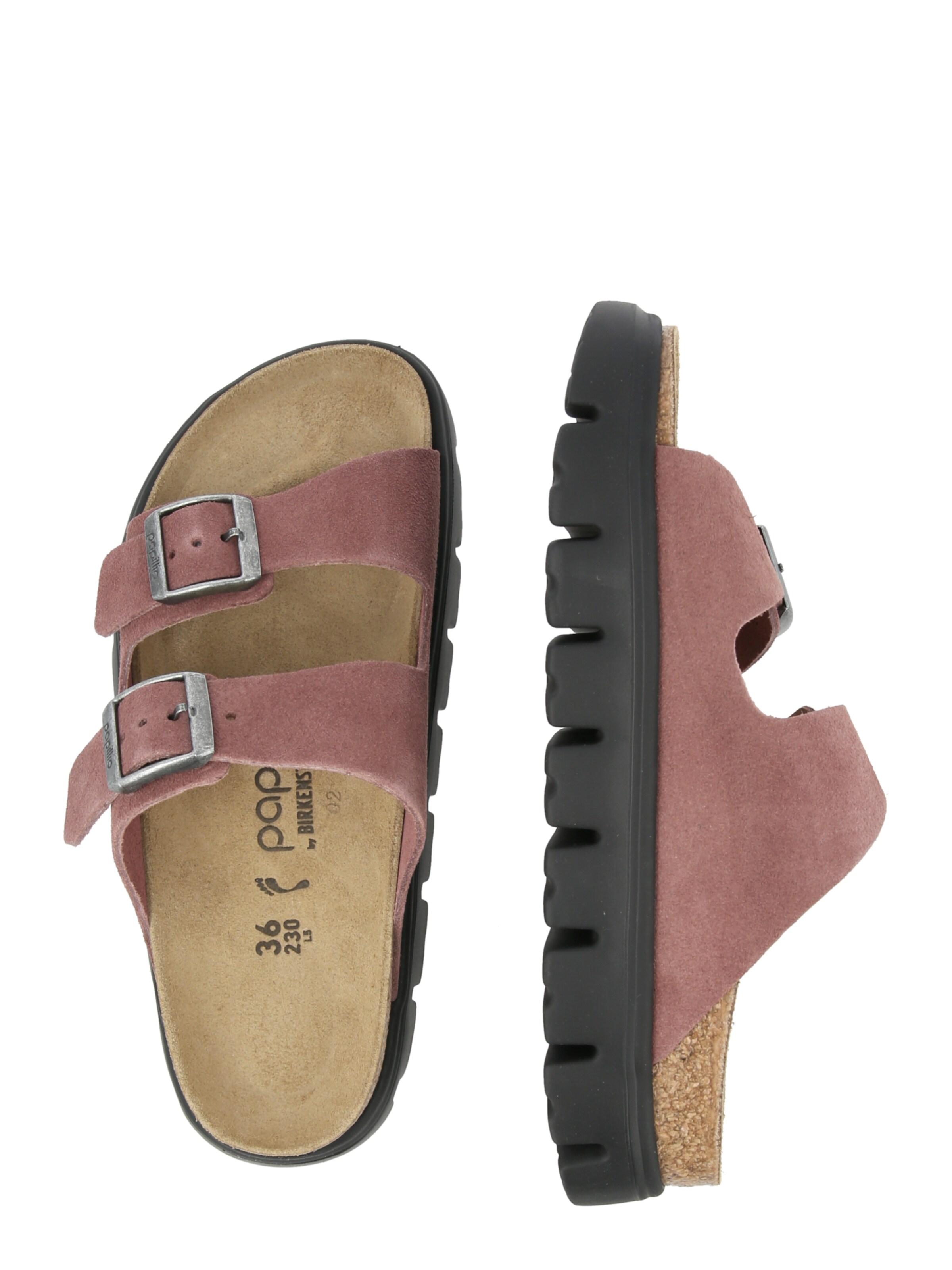 BIRKENSTOCK Nizki natikači 'Arizona Chunky' | rdeča barva