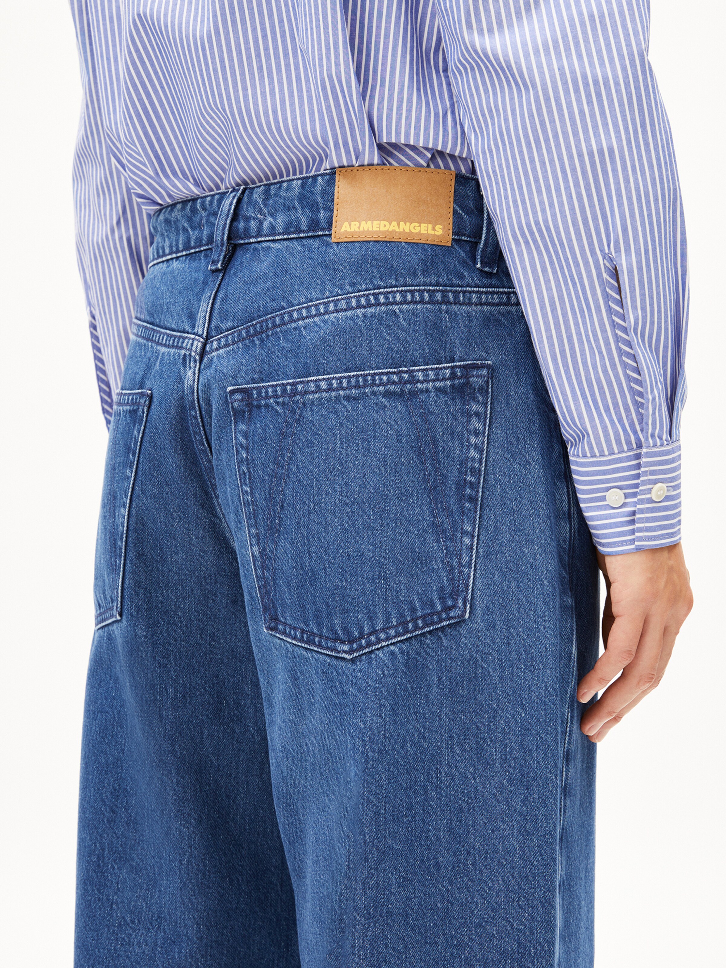 ARMEDANGELS Wide leg Jeans 'ASTRAEAAS' in Blauw