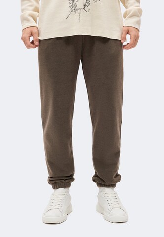 Abercrombie & Fitch Tapered Broek 'CHOCOLATE CHIP' in Bruin: voorkant