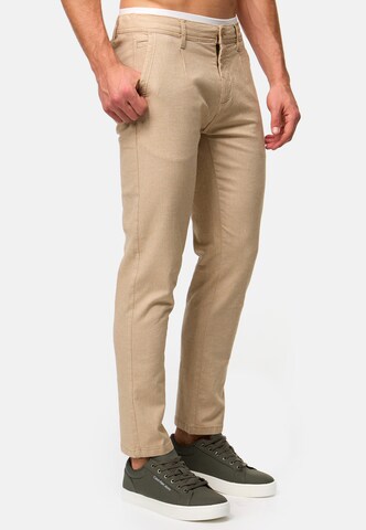 INDICODE JEANS Regular Broek 'Remy' in Beige