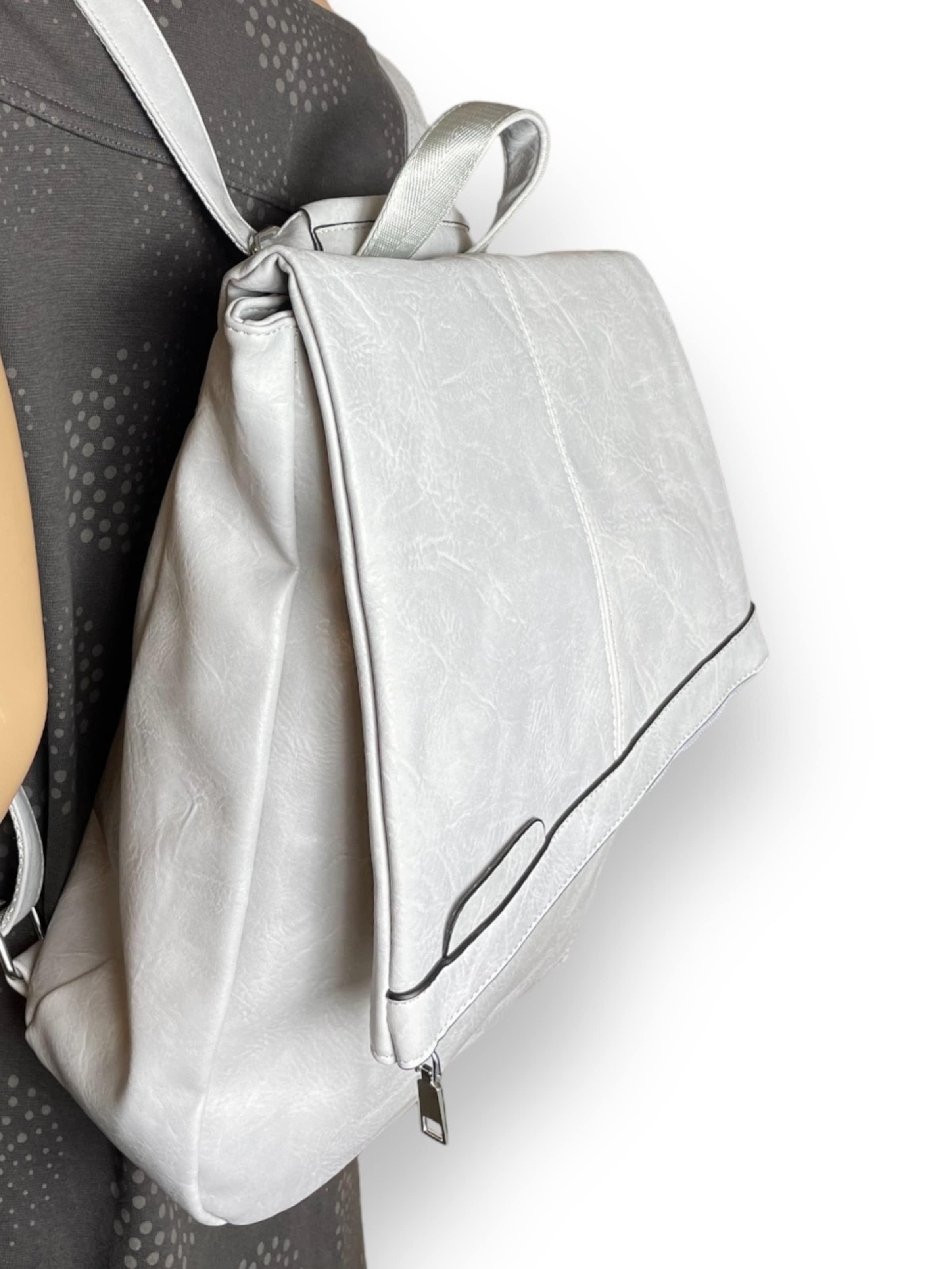 Zaino '2in1 Rucksacktasche' di Kumixi in grigio: frontale