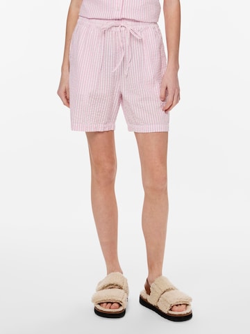 Regular Pantaloni 'SALLY' de la PIECES pe roz: față