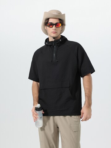 YOUTHUP Shirt 'Kopffrei' in Black: front