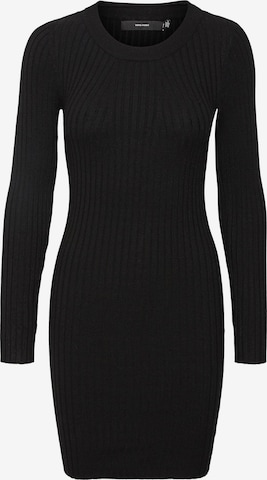 VERO MODA Knitted dress 'Kiki' in Black: front