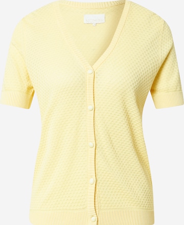 NÜMPH Knit Cardigan 'CASSIE' in Yellow: front