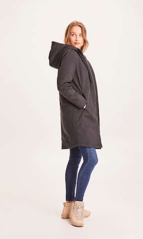 KnowledgeCotton Apparel Parka 'Jasmine' in Schwarz: Vorderseite