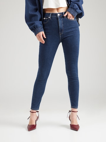 Calvin Klein Jeans Slimfit Kavbojke ' WINTER STORM' | modra barva: sprednja stran