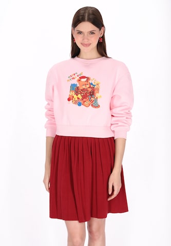 Sweat-shirt 'Pop' MYMO en rose : devant