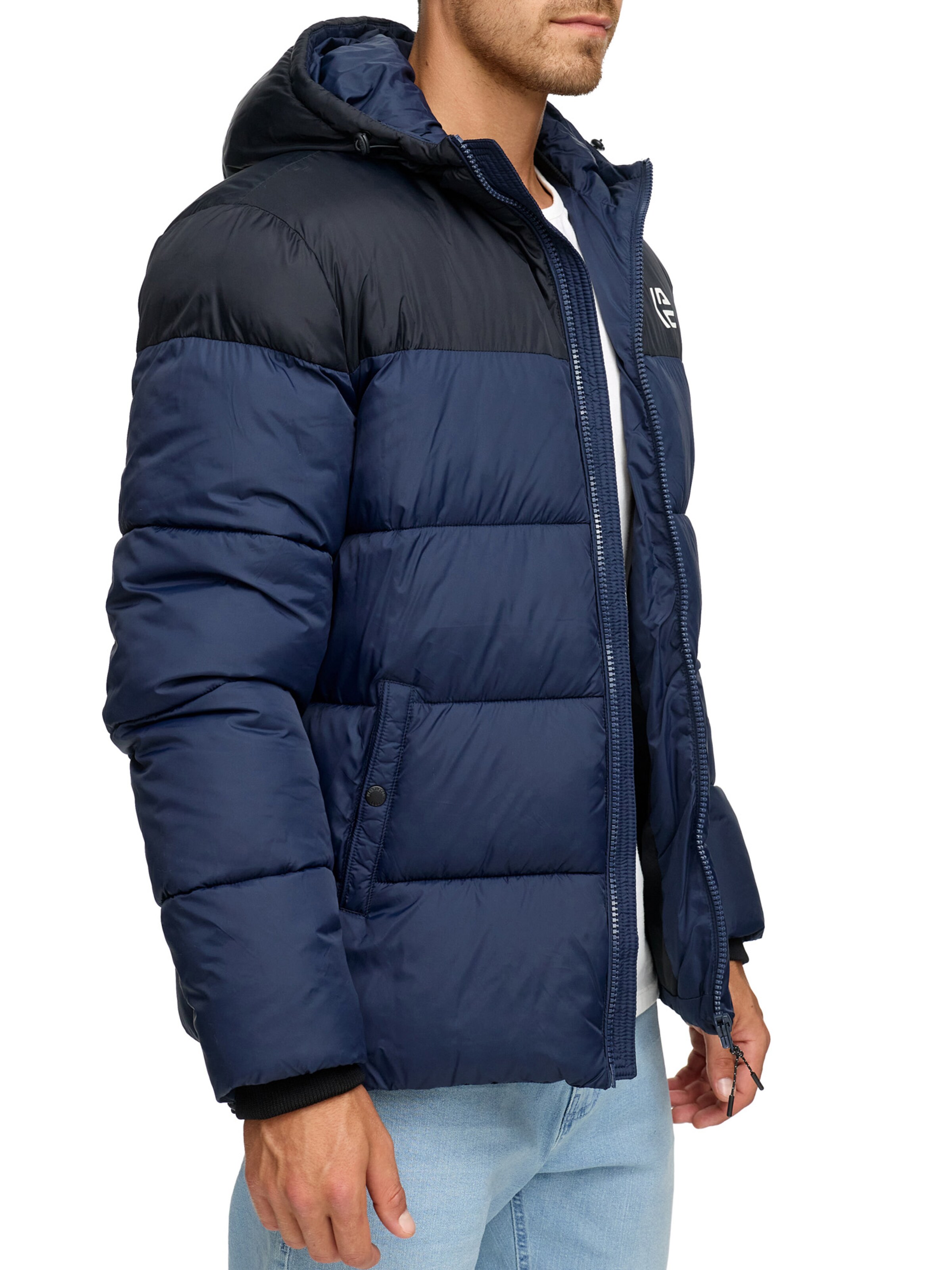 INDICODE JEANS Winter Jacket in Blue