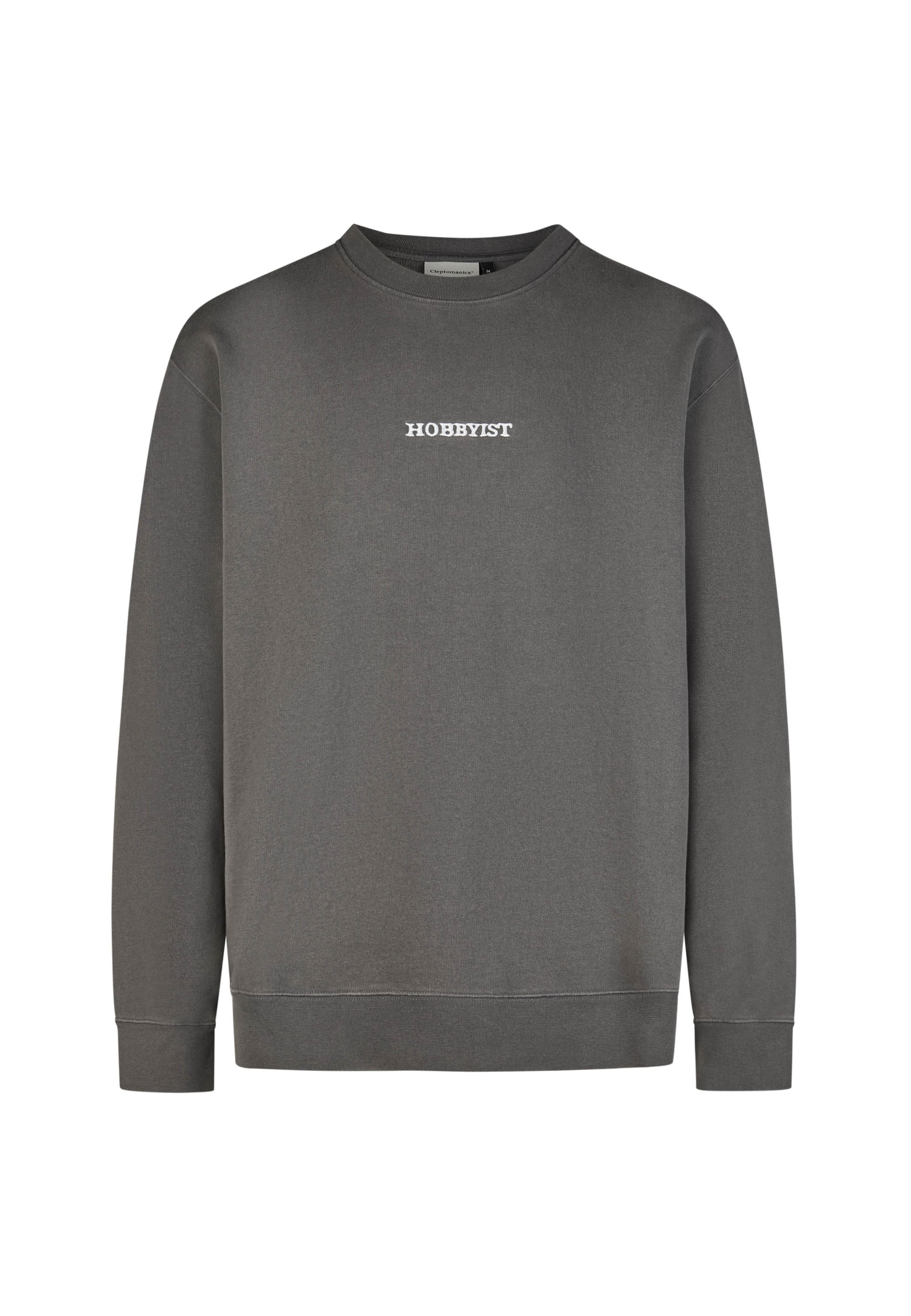 Cleptomanicx Sweatshirt 'Hobby' in Grey: front