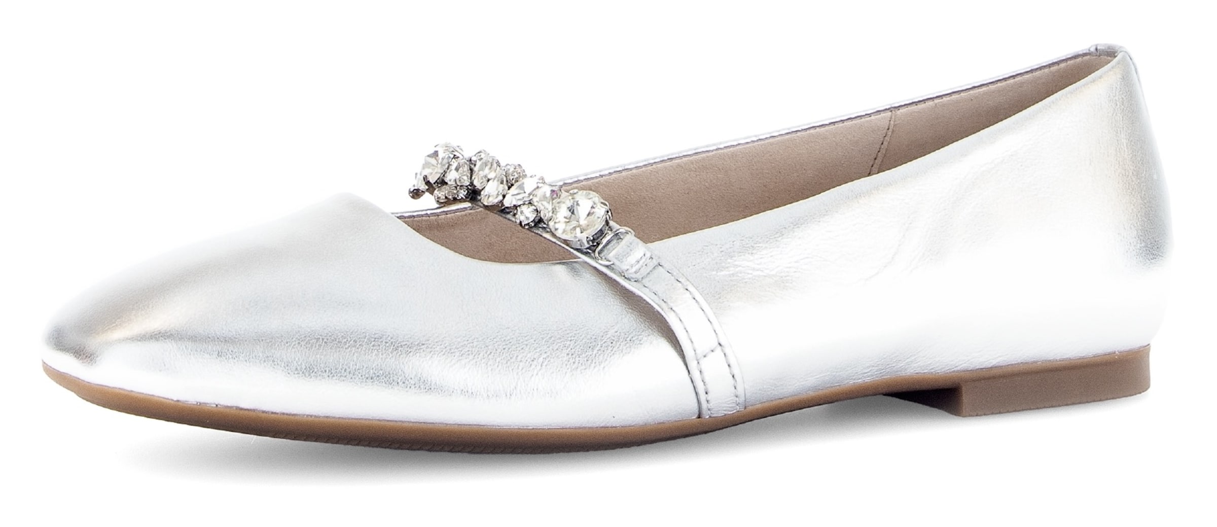 GABOR Ballerina in Silber: Vorderseite