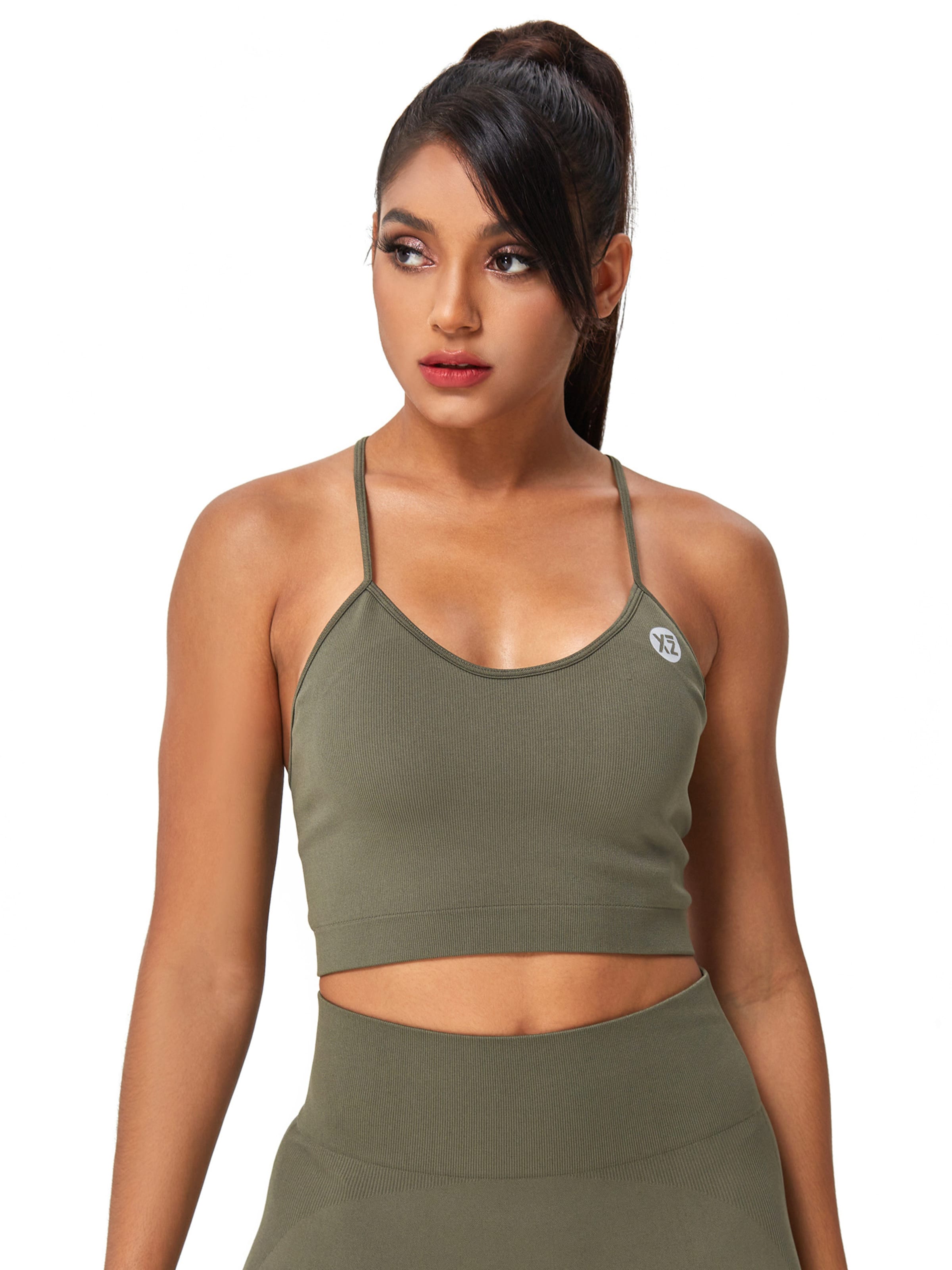 Bustino Reggiseno sportivo 'Charm' di YEAZ in verde